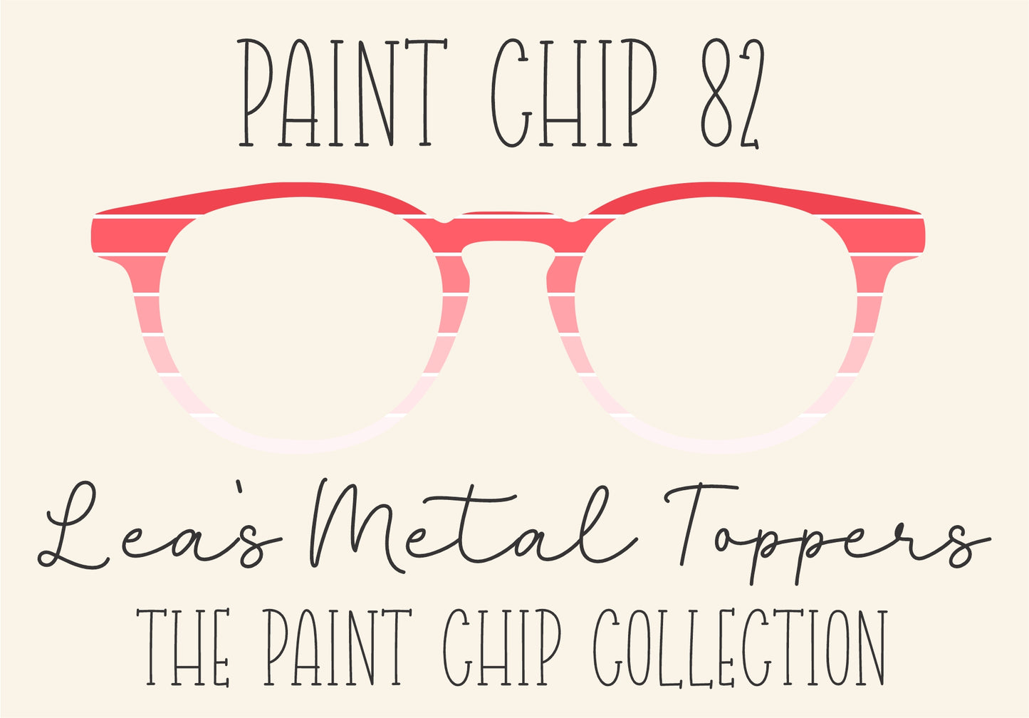 PAINT CHIP 82 Eyewear Frame Toppers COMES WITH MAGNETS