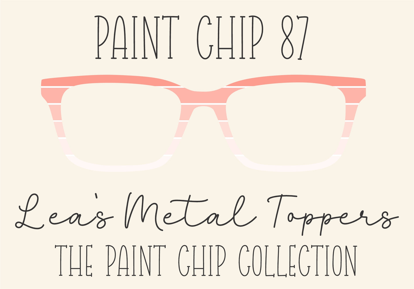 PAINT CHIP 87 Eyewear Frame Toppers COMES WITH MAGNETS