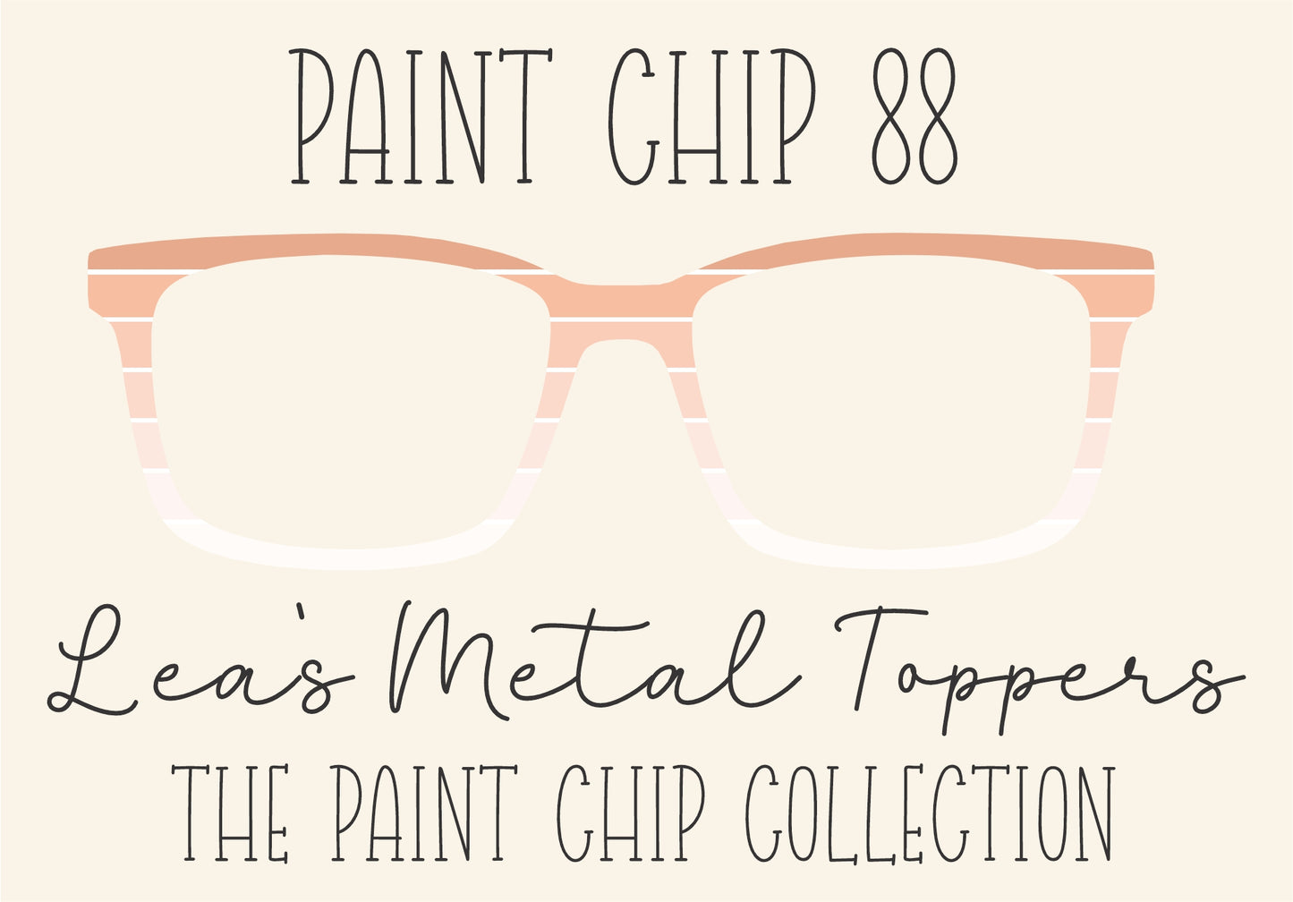 PAINT CHIP 88 Eyewear Frame Toppers COMES WITH MAGNETS