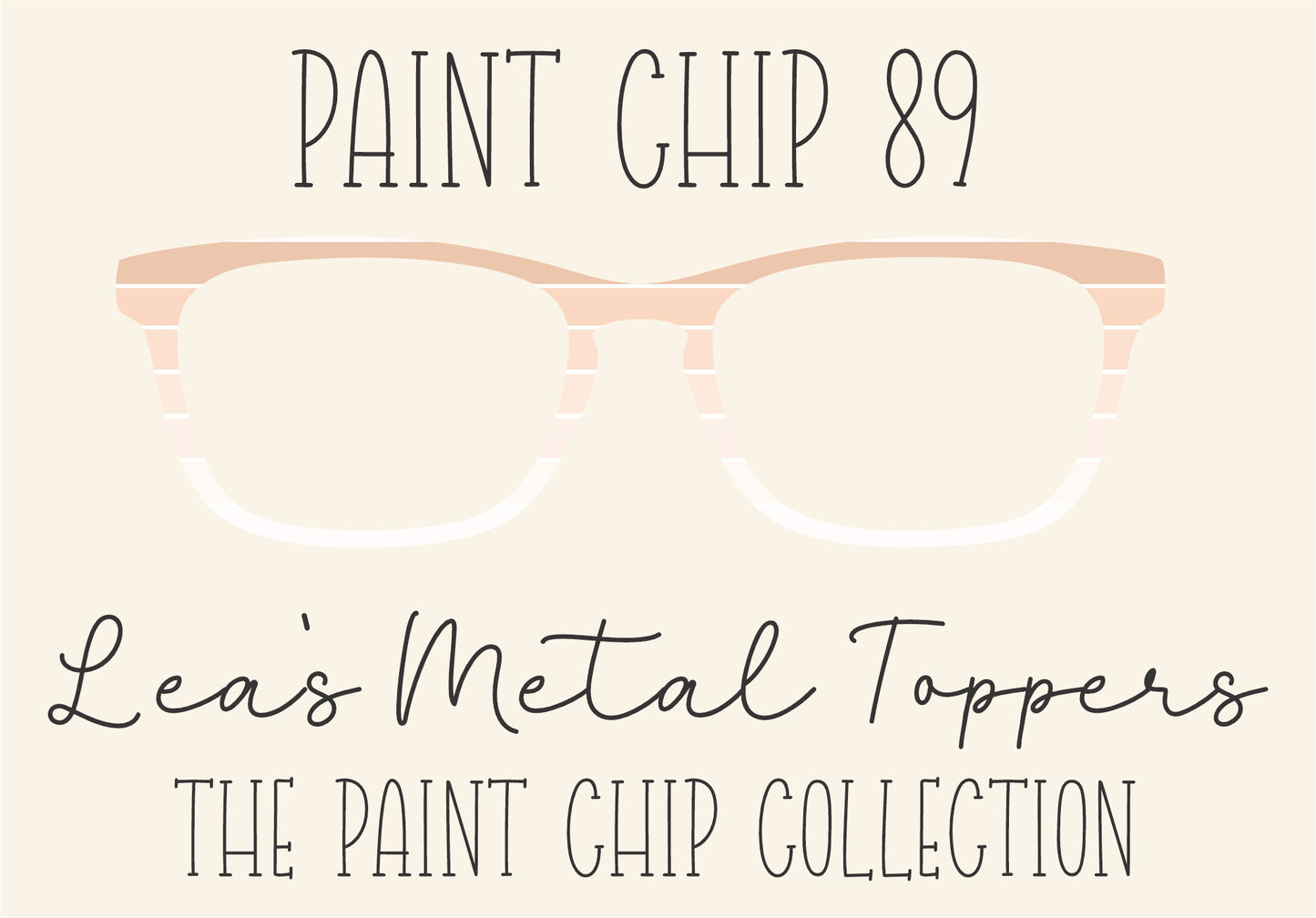 PAINT CHIP 89 Eyewear Frame Toppers COMES WITH MAGNETS