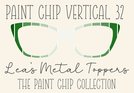 PAINT CHIP VERTICAL 32 Eyewear Frame Toppers COMES WITH MAGNETS