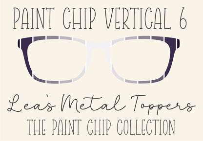 PAINT CHIP VERTICAL 6 Eyewear Frame Toppers COMES WITH MAGNETS