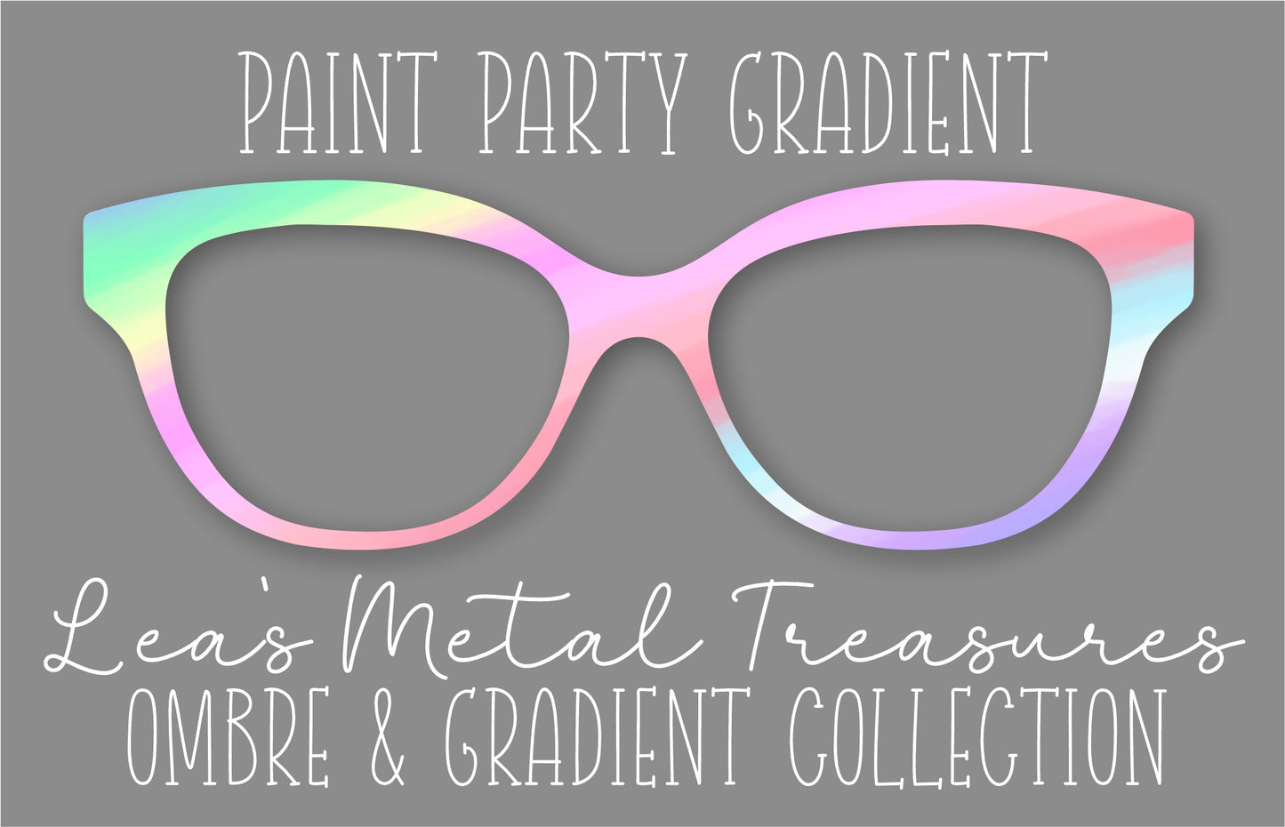 Paint Party Gradient Eyewear Frame Toppers