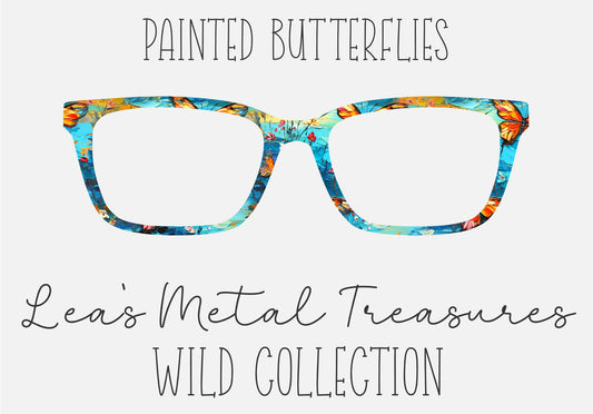PAINTED BUTTERFLIES Eyewear Frame Toppers COMES WITH MAGNETS