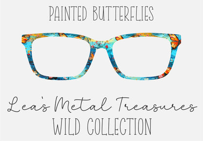 PAINTED BUTTERFLIES Eyewear Frame Toppers COMES WITH MAGNETS