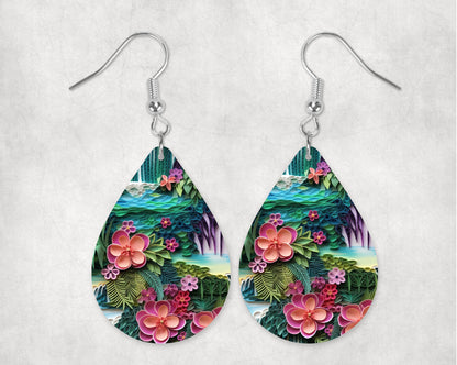 Paper Quilled Waterfall • Magnetic Eyeglasses Toppers