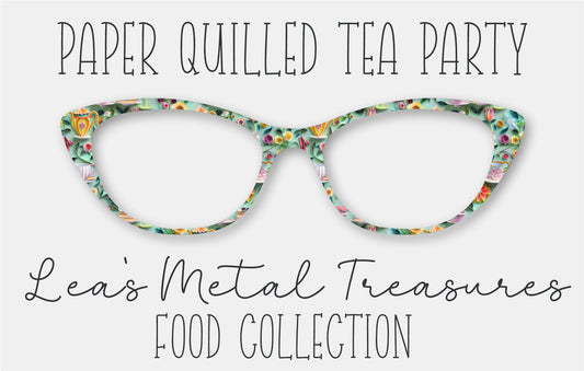 Paper Quilled Tea Party Eyewear Frame Toppers COMES WITH MAGNETS