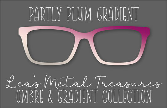 Partly Plum Gradient Eyewear Frame Toppers