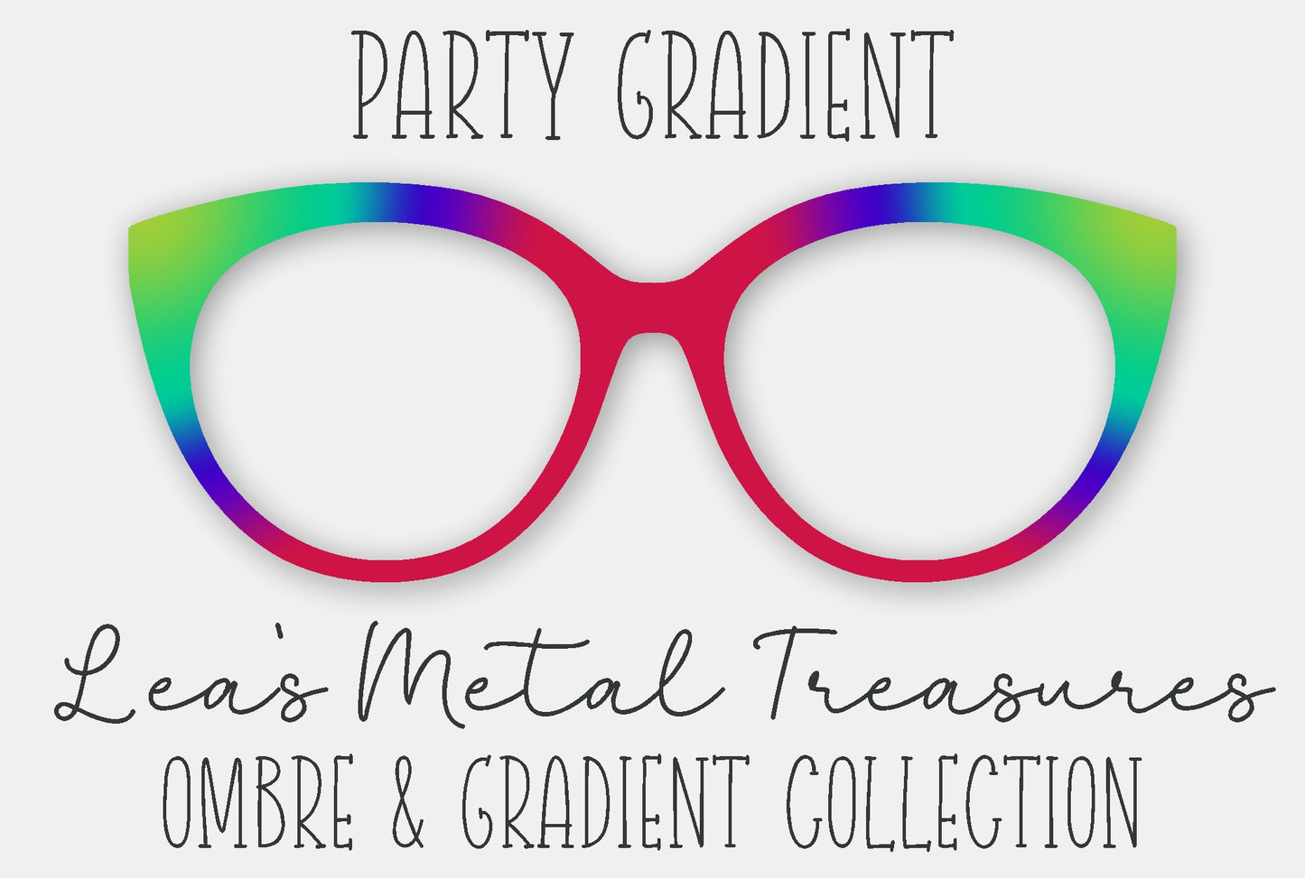 Party Gradient Eyewear Frame Toppers