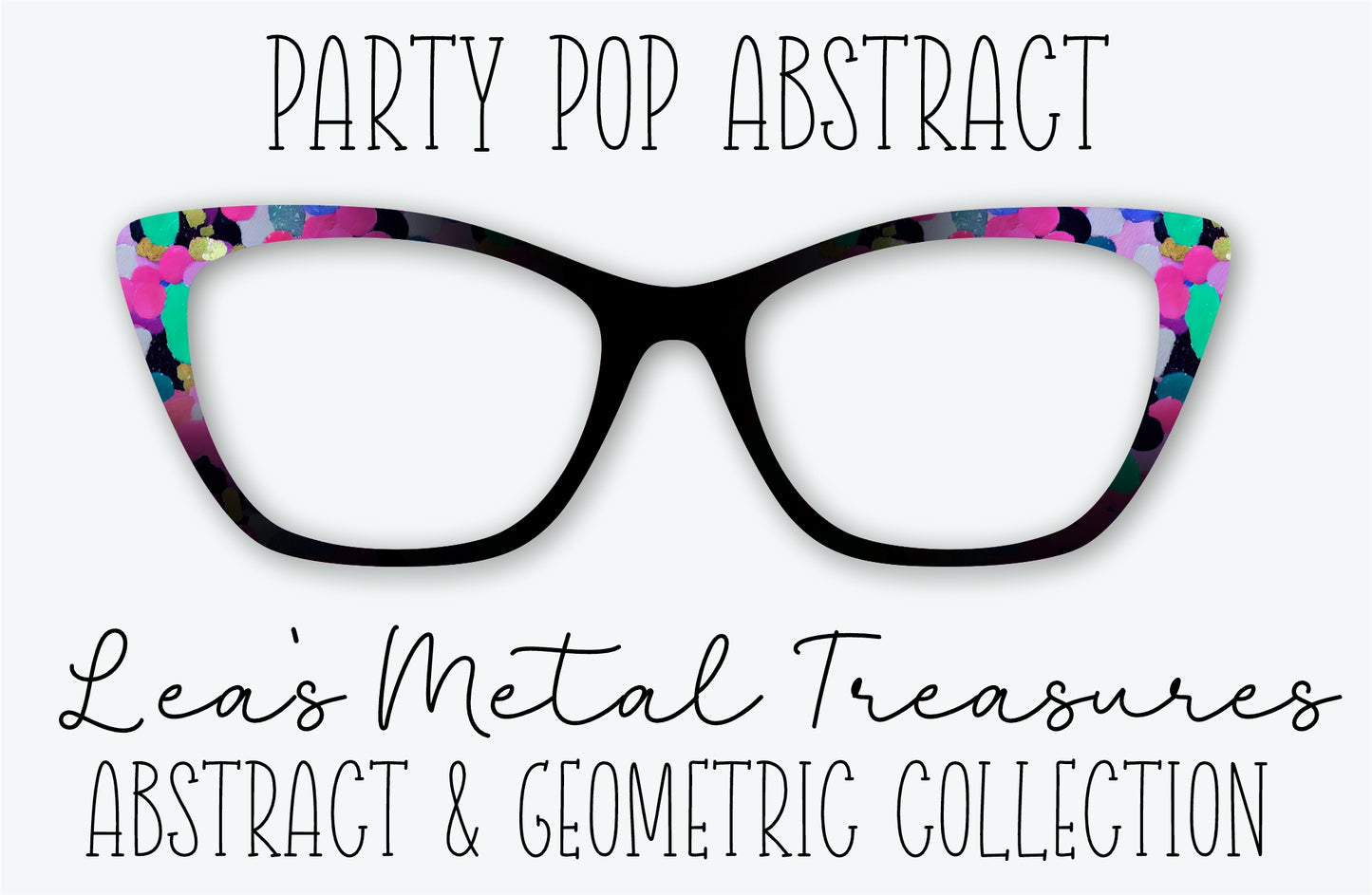Party Pop Abstract Eyewear Frame Toppers