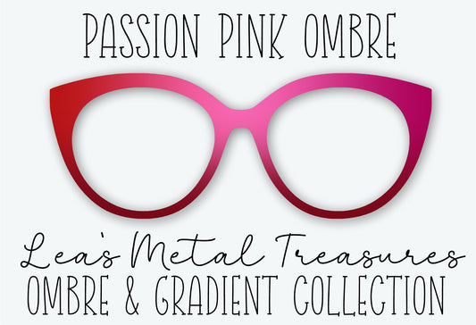 Passion Pink Ombre Eyewear Frame Toppers