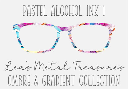 PASTEL ALCOHOL INK 1 Eyewear Frame Toppers COMES WITH MAGNETS