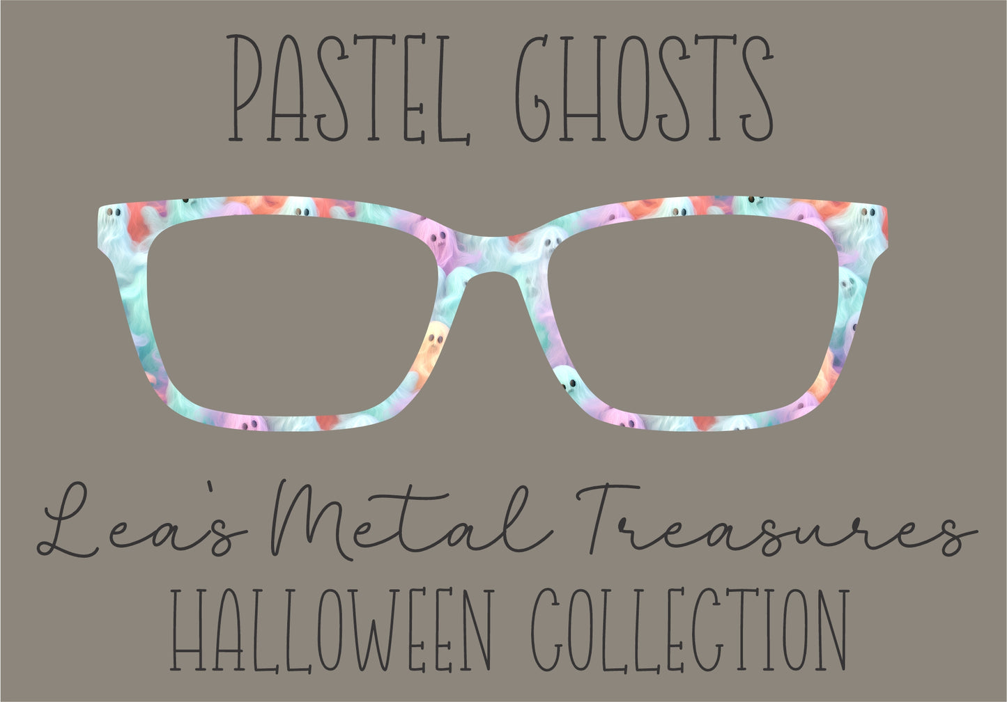 PASTEL GHOSTS Eyewear Frame Toppers COMES WITH MAGNETS