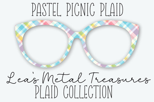 Pastel Picnic Plaid Eyewear Frame Toppers