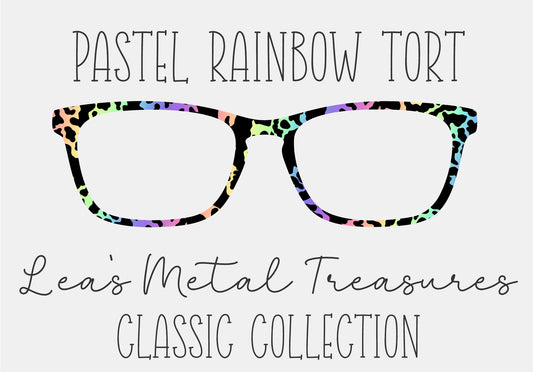 PASTEL RAINBOW TORT Eyewear Frame Toppers COMES WITH MAGNETS