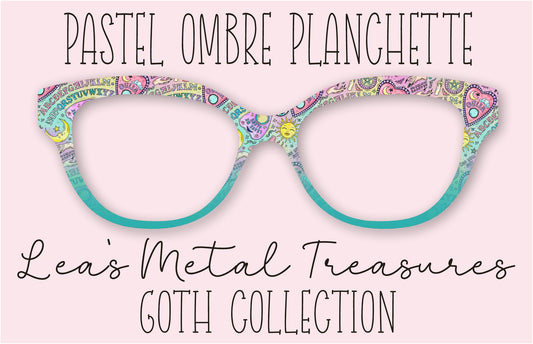 Pastel Ombre Planchette Eyewear Frame Toppers COMES WITH MAGNETS