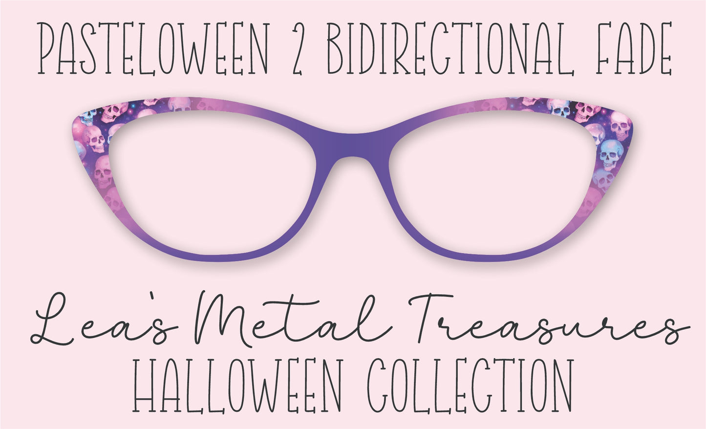 Pateloween 2 Bidirectional Fade Eyewear Frame Toppers COMES WITH MAGNETS