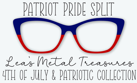 Patriot Pride Split Eyewear Frame Toppers