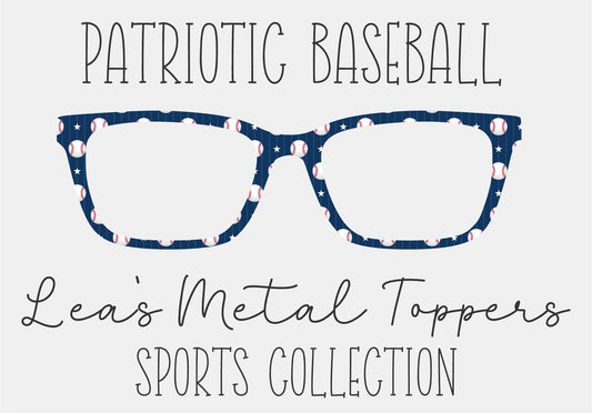 PATRIOTIC BASEBALL Eyewear Frame Toppers COMES WITH MAGNETS