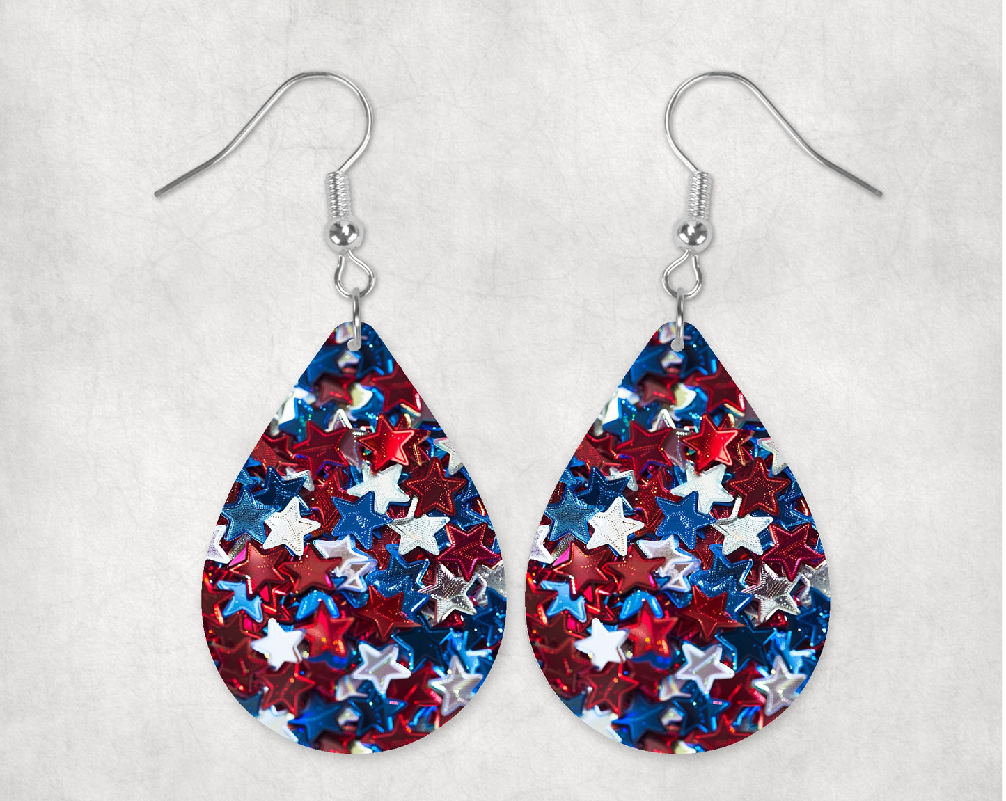 Patriotic Stars Confetti Eyewear Frame Toppers