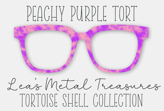 Peachy Purple Tort • Magnetic Eyeglasses Toppers