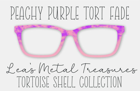 Peachy Purple Tort Fade • Magnetic Eyeglasses Toppers