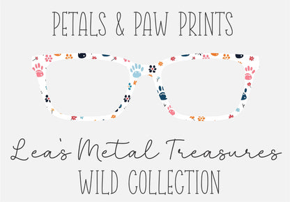 PETALS PAW PRINTS Eyewear Frame Toppers COMES WITH MAGNETS