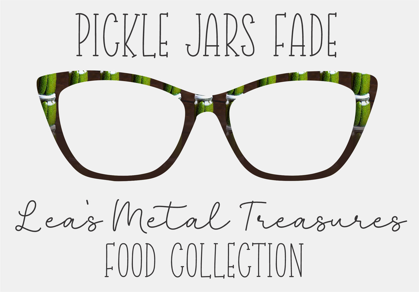 PICKLE JARS FADE Eyewear Frame Toppers COMES WITH MAGNETS