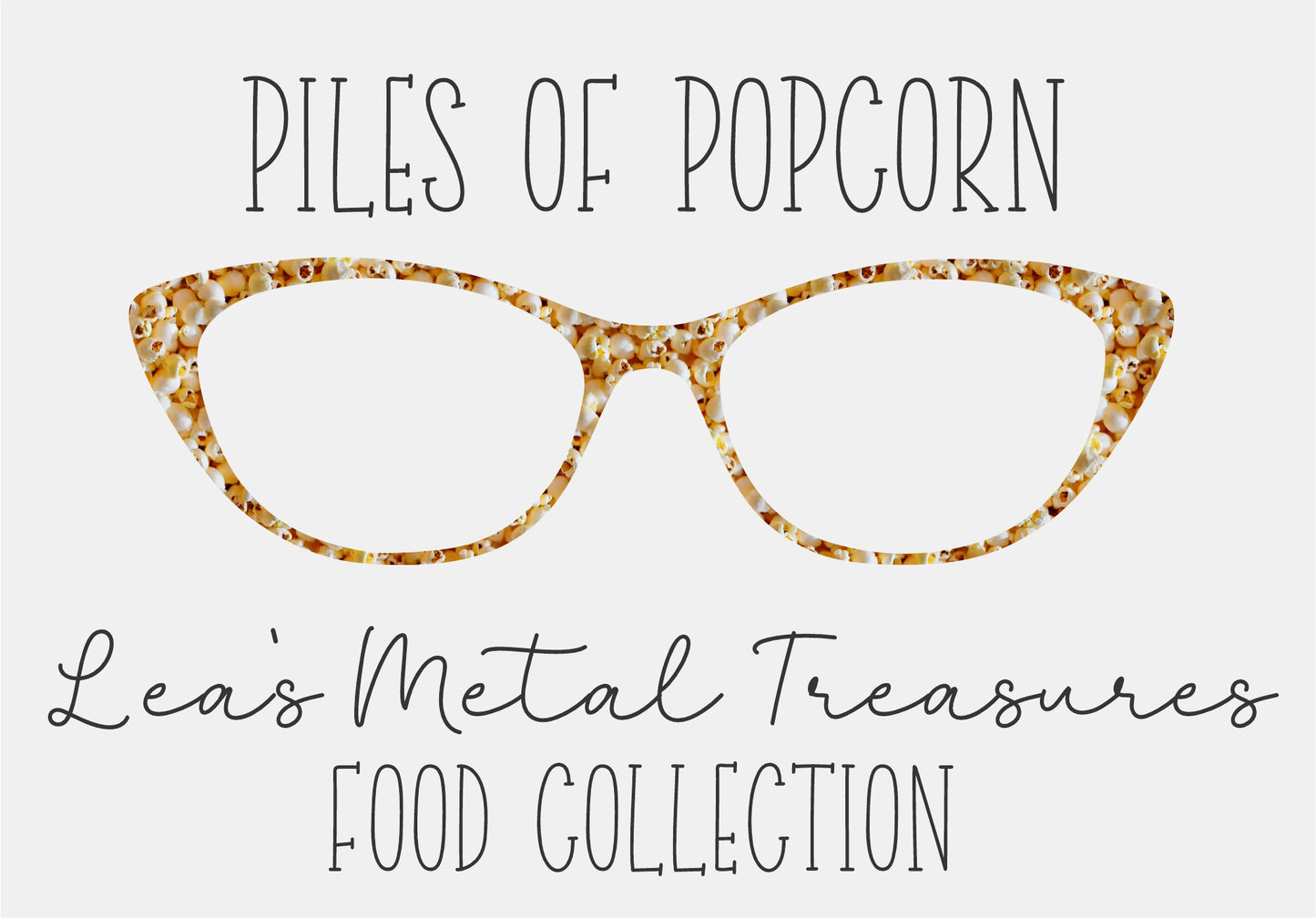 PILES OF POPCORN Eyewear Frame Toppers COMES WITH MAGNETS