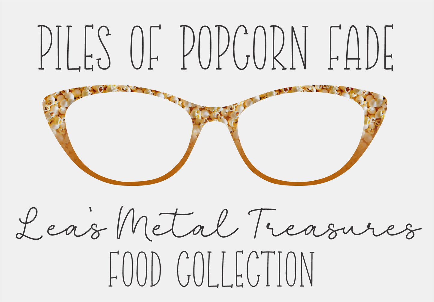 PILES OF POPCORN FADE Eyewear Frame Toppers COMES WITH MAGNETS