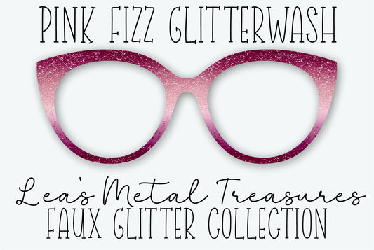 PINK FIZZ GLITTERWASH Eyewear Frame Toppers - AUGUST 2026 TOPPER OF THE MONTH