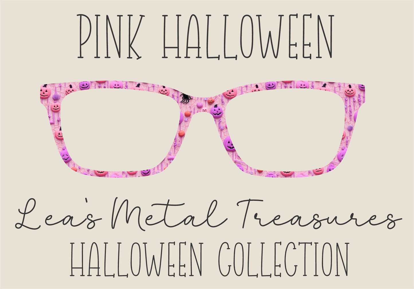PINK HALLOWEEN Eyewear Frame Toppers COMES WITH MAGNETS