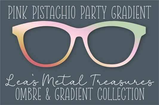 Pink Pistachio Party Gradient Eyewear Frame Toppers