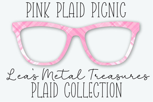 PINK PLAID PICNIC Eyewear Frame Toppers SEPTEMBER 2026 TOPPER OF THE MONTH