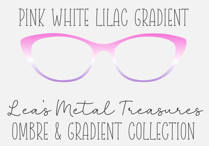 Pink White Lilac gradient F024C0-white-7725BA Eyewear Frame Toppers COMES WITH MAGNETS