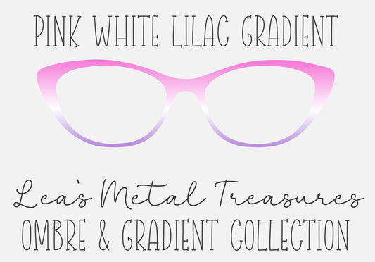 Pink White Lilac gradient F024C0-white-7725BA Eyewear Frame Toppers COMES WITH MAGNETS