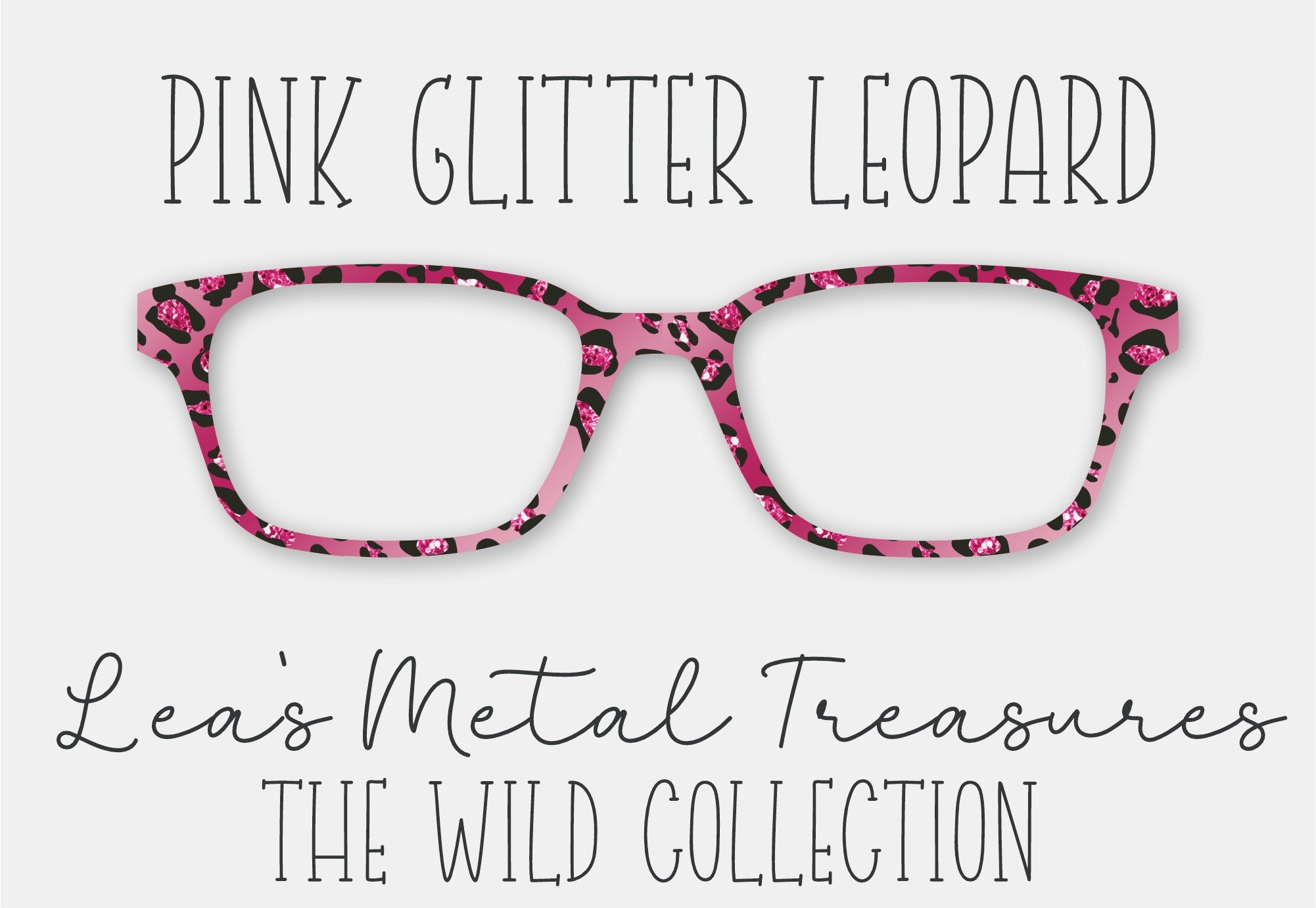Twinkle Leopard Pink Glitter Leopard Eyewear Frame Toppers COMES WITH MAGNETS – Twinkle ...