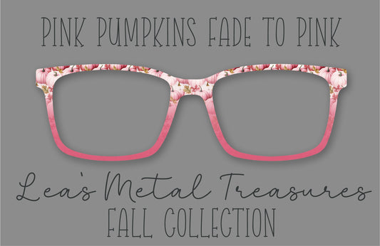 Pink Pumpkins fade to Pink Eyewear Frame Toppers COMES WITH MAGNETS