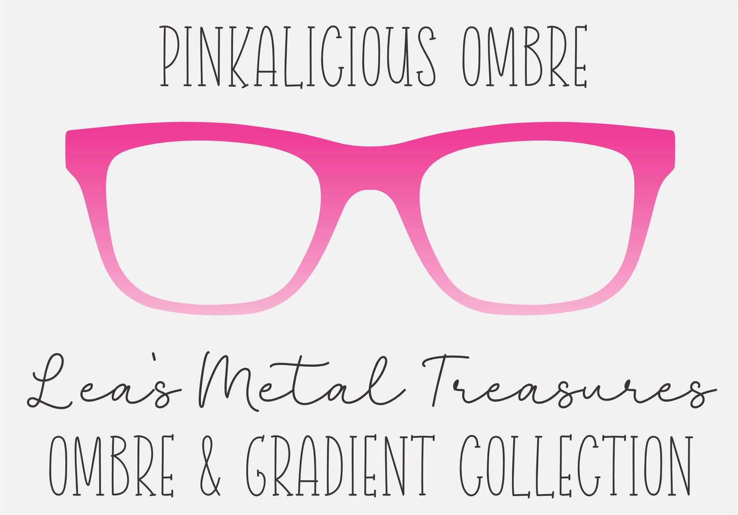 PINKALICIOUS OMBRE Eyewear Frame Toppers COMES WITH MAGNETS