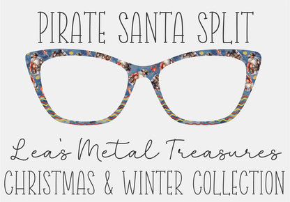 PIRATE SANTA SPLIT Eyewear Frame Toppers COMES WITH MAGNETS