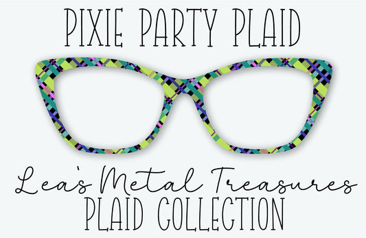 PIXIE PARTY PLAID Eyewear Frame Toppers • MARCH 2026 TOPPER OF THE MONTH