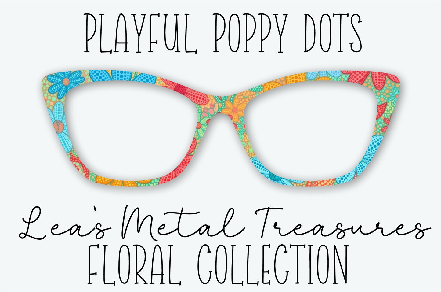 Playful Poppy Dots Eyewear Frame Toppers