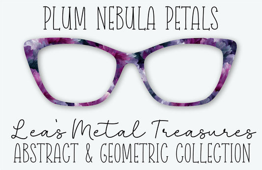 Plum Nebula Petals Eyewear Frame Toppers