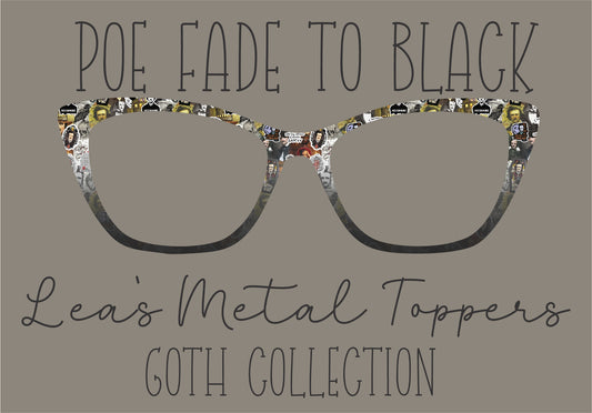 POE FADE TO BLACK Eyewear Frame Toppers COMES WITH MAGNETS