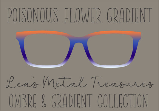 Poisonous Flower Gradient Eyewear Frame Toppers COMES WITH MAGNETS