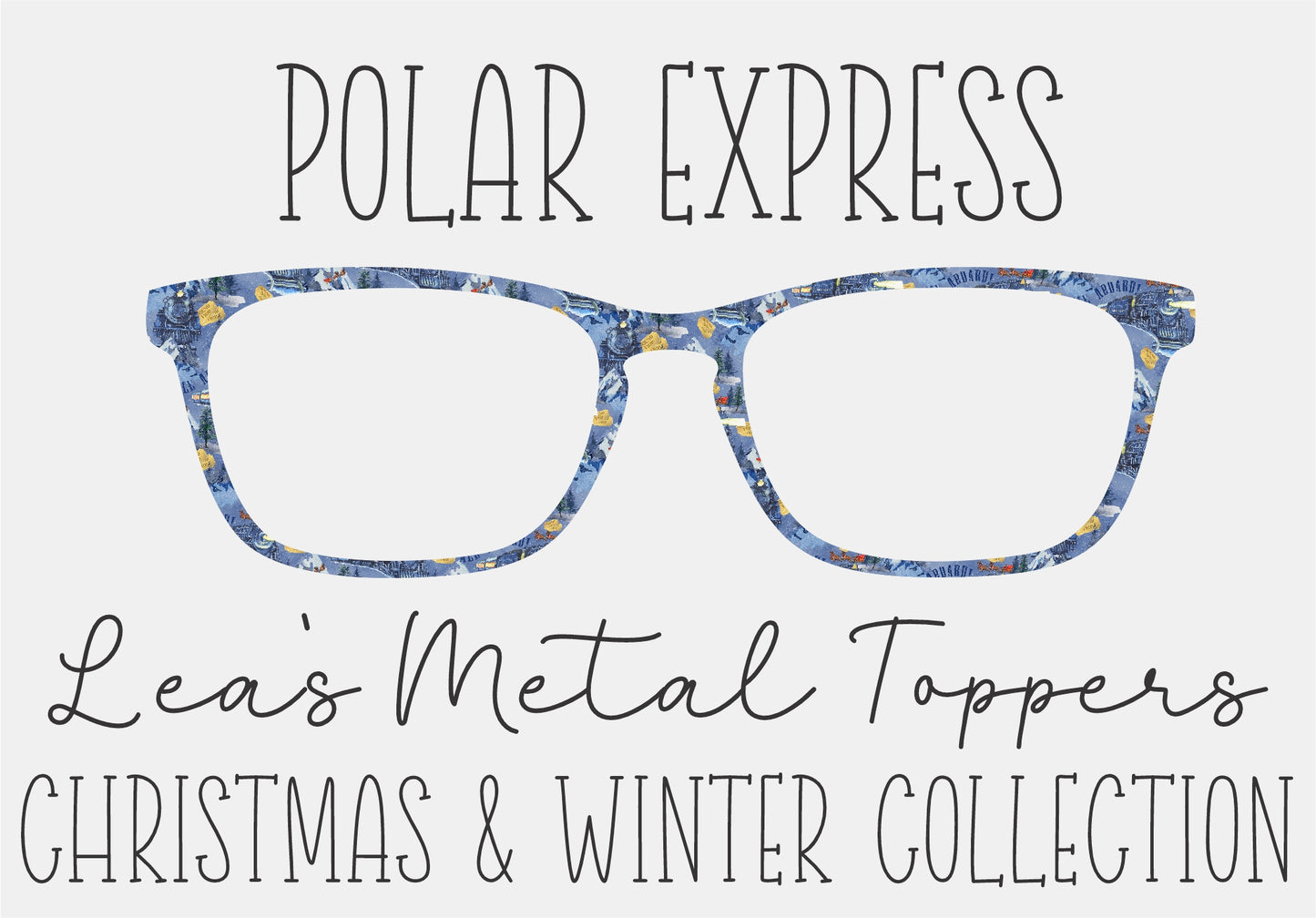 POLAR EXPRESS Eyewear Frame Toppers COMES WITH MAGNETS