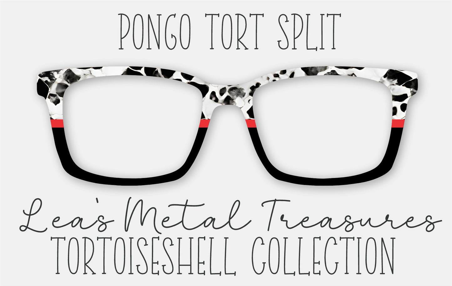 Pongo Tort Split Eyewear Frame Toppers