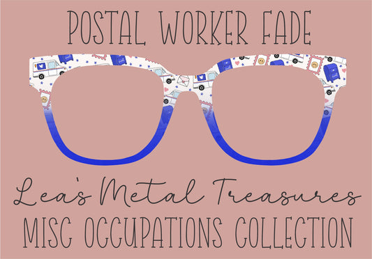 Postal Worker Fade Eyewear Frame Toppers COMES WITH MAGNETS