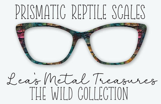 Prismatic Reptile Scales Eyewear Frame Toppers