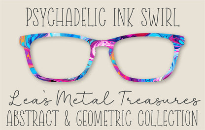 Psychadelic Ink Swirl Eyewear Frame Toppers COMES WITH MAGNETS